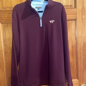 Virginia Tech Peter Millar Maroon Quarter-Zip Pullover. Never worn